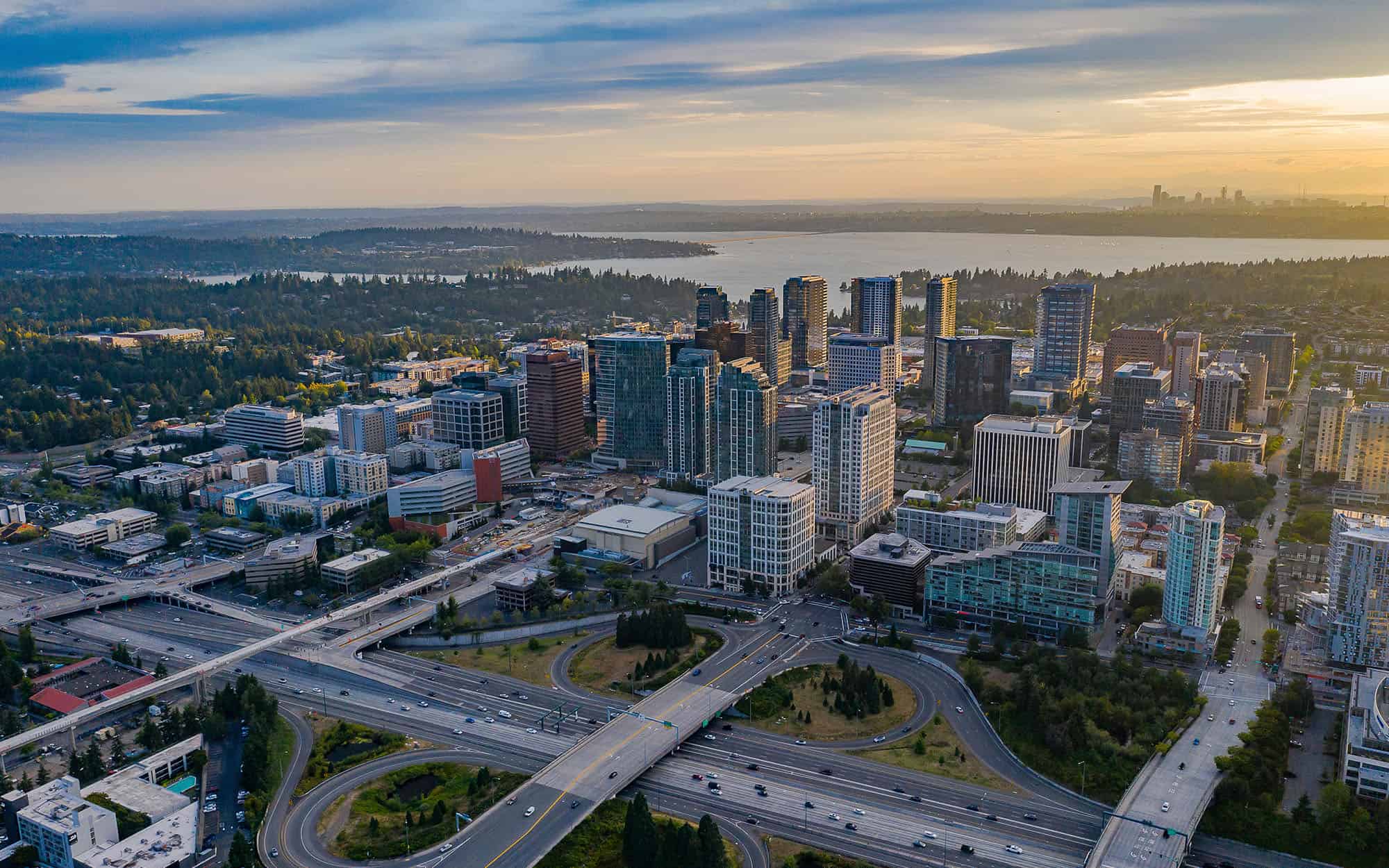 Aerial view of Bellevue